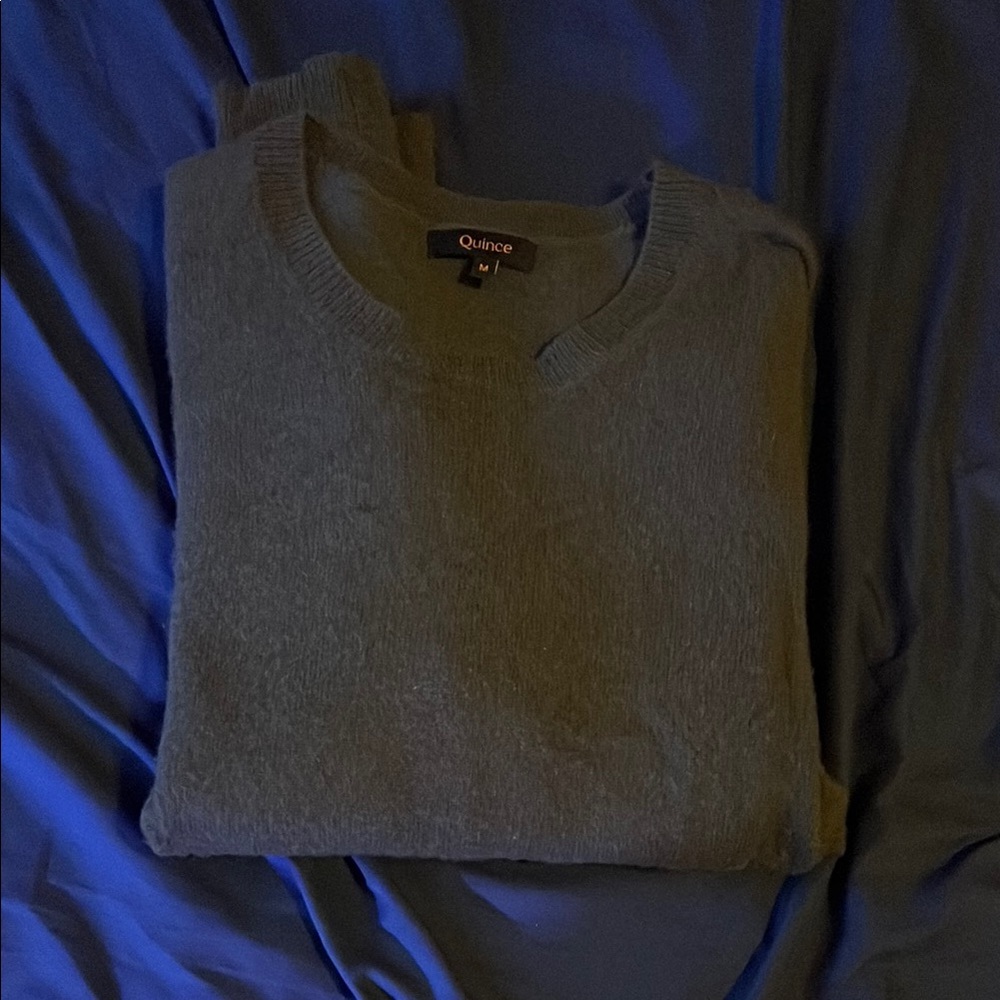 Quince green crewneck sweater